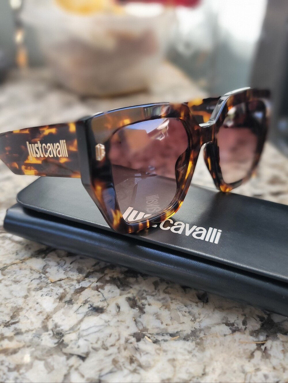 Just Cavalli Tortoiseshell Cat-Eye Sunglasses